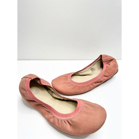 Charleston Flats Womens Size 6 Leather Gigi Coral Slip On Ballet Shoes - Picture 8 of 10
